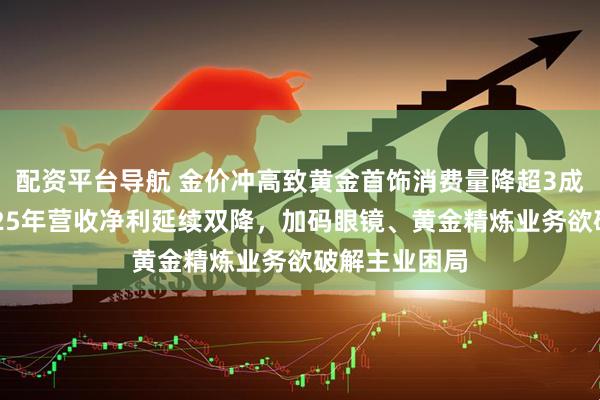 配资平台导航 金价冲高致黄金首饰消费量降超3成！老凤祥2025年营收净利延续双降，加码眼镜、黄金精炼业务欲破解主业困局